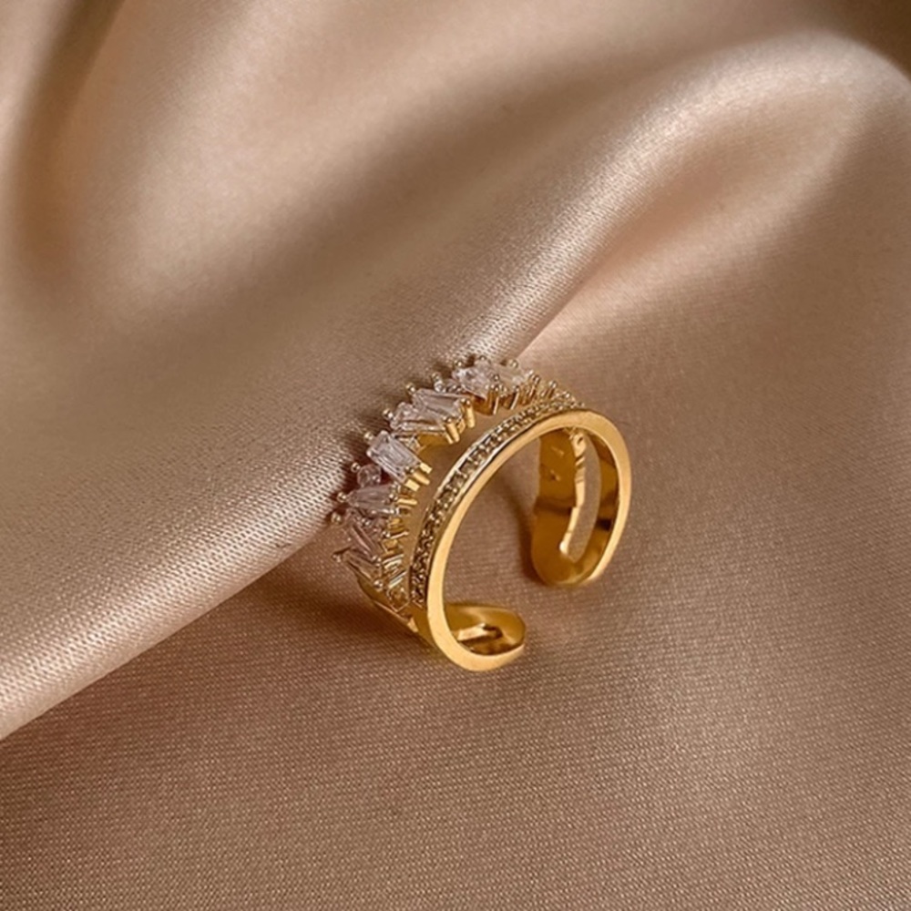 Gorgeous Zircon Resizable Ring Accessory Jewelry